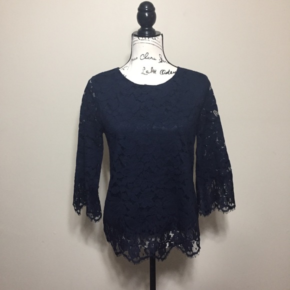 Banana Republic • Navy • Floral Lace - Picture 2 of 8